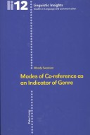 Cover of Modes of Co-Reference as an Indicator of Genre