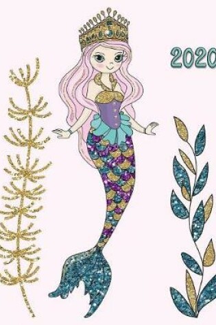 Cover of Glitter Mermaid in the Sea with Seaweed Kelp and Colorful Fish