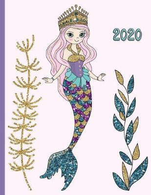 Book cover for Glitter Mermaid in the Sea with Seaweed Kelp and Colorful Fish