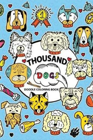 Cover of Thousand Doodle Coloring book
