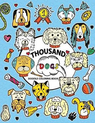 Book cover for Thousand Doodle Coloring book