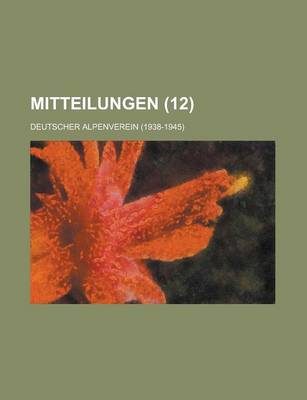 Book cover for Mitteilungen (12 )