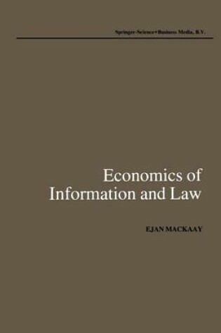 Cover of Economics of Information and Law