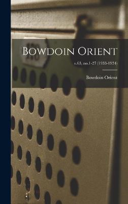 Cover of Bowdoin Orient; v.63, no.1-27 (1933-1934)