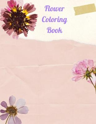 Book cover for Flower Coloring Book