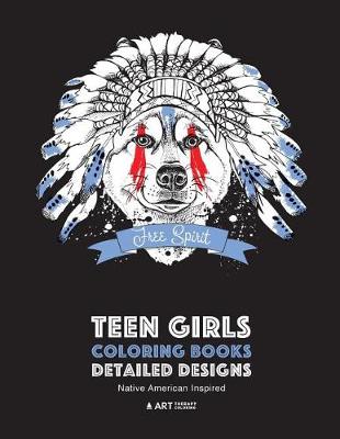 Book cover for Teen Girls Coloring Books