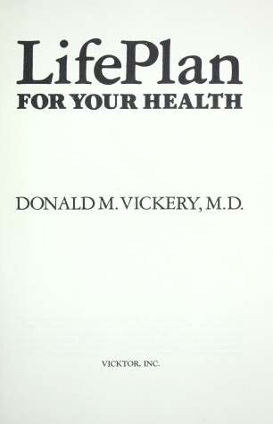 Book cover for Lifeplan for Your Health