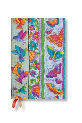 Cover of Hummingbirds & Flutterbyes (Playful Creations) Mini Verso 12-month Dayplanner 2024