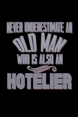 Book cover for Never underestimate an old man who is also an hotelier