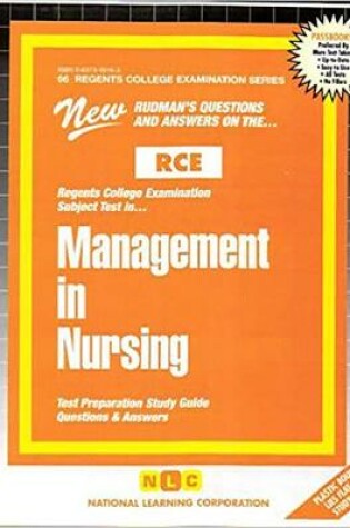 Cover of MANAGEMENT IN NURSING