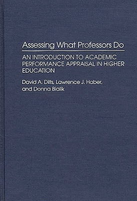 Cover of Assessing What Professors Do