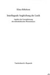 Book cover for Interlinguale Angleichung Der Lexik