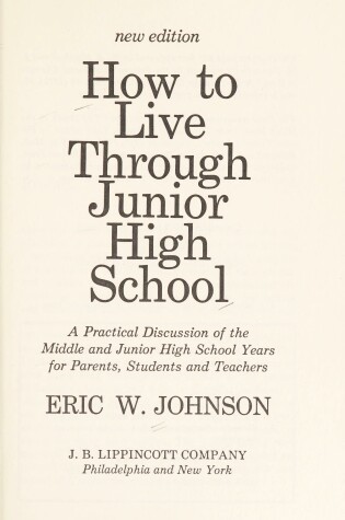 Cover of How to Live Through Junior High School