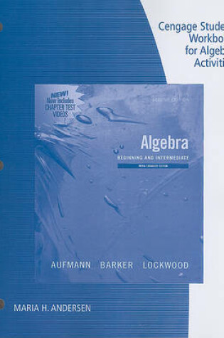 Cover of Student Workbook for Algebra: Beginning and Intermediate, Multimedia Edition, 2nd