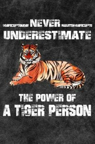 Cover of Never Underestimate The Power Of A Tiger Person