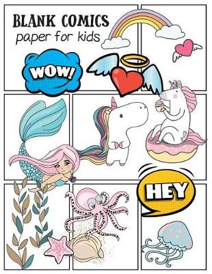 Book cover for Blank Comics Paper for Kids