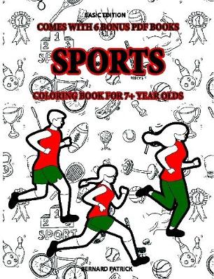 Book cover for Coloring Book for 7+ Year Olds (Sports)