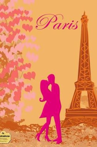 Cover of Writedrawdesign Notebook, Blank Unlined, 8.5 X 11," Kissing in Paris