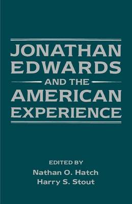 Book cover for Jonathan Edwards and the American Experience