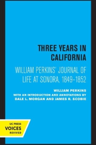 Cover of William Perkins's Journal of Life at Sonora, 1849 - 1852