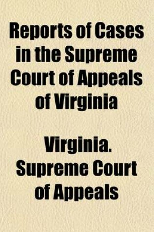 Cover of Reports of Cases in the Supreme Court of Appeals of Virginia Volume 29