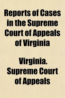 Book cover for Reports of Cases in the Supreme Court of Appeals of Virginia Volume 29