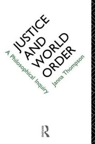 Cover of Justice and World Order