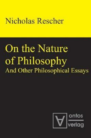 Cover of On the Nature of Philosophy