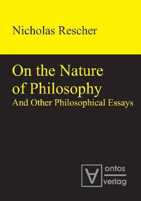 Book cover for On the Nature of Philosophy