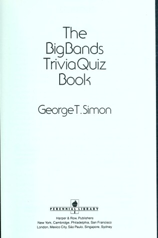 Cover of The Big Bands Trivia Quiz Book