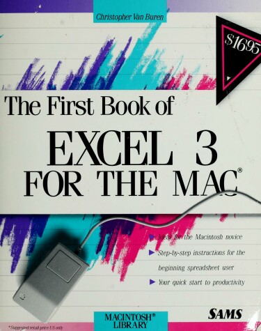 Book cover for The First Book of EXCEL 3 for the Mac