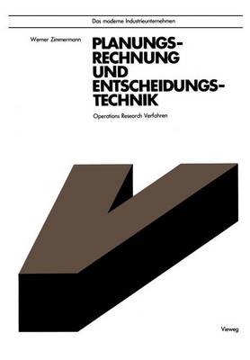 Cover of Planungsrechnung und Entscheidungstechnik
