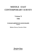 Book cover for Middle East Contemporary Survey, Volume X, 1986