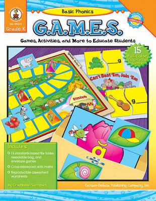 Book cover for Basic Phonics G.A.M.E.S., Grade K