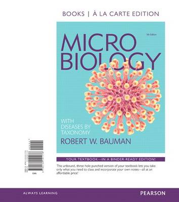 Book cover for Microbiology with Diseases by Taxonomy, Books a la Carte Edition