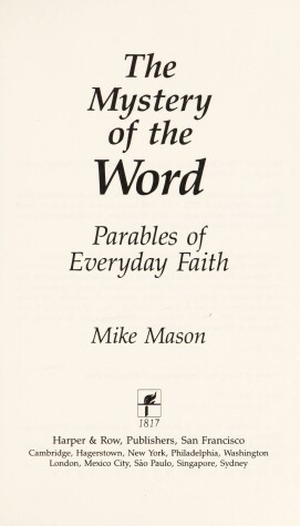 Book cover for The Mystery of the Word