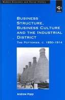 Book cover for Business Structure, Business Culture and the Industrial District