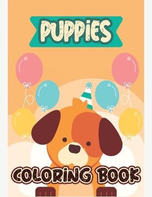 Book cover for Puppies Coloring Book