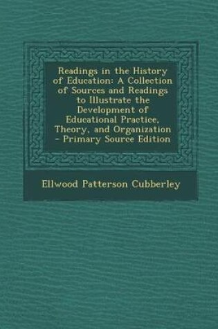 Cover of Readings in the History of Education