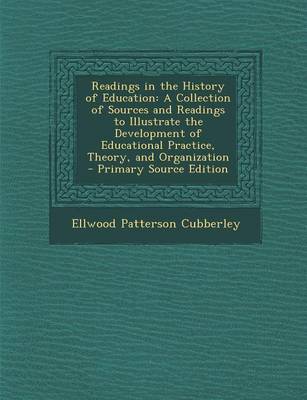 Book cover for Readings in the History of Education