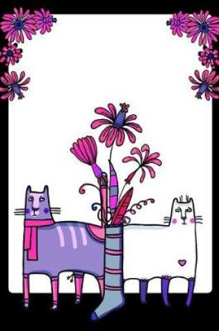 Cover of My Big Fat Bullet Journal for Cat Lovers Funny Cats in Socks with Flowers 9