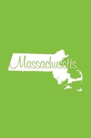 Cover of Massachusetts - Lime Green Lined Notebook with Margins