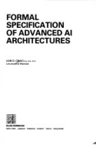 Cover of Formal Specification of Advanced Problems Solving Architectures