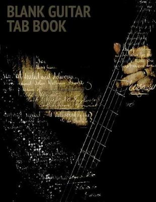 Book cover for Blank Guitar Tab Book