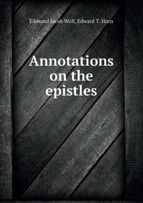 Book cover for Annotations on the epistles