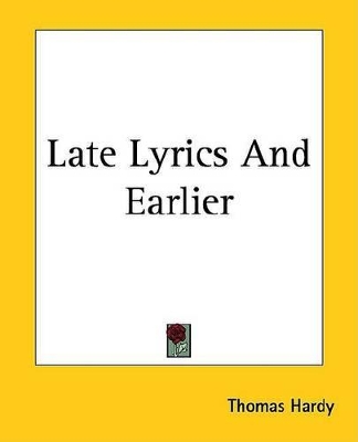 Book cover for Late Lyrics and Earlier