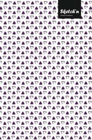 Cover of Sketch'n Lifestyle Sketchbook, (Traingle Dots Pattern Print), 6 x 9 Inches, 102 Sheets (Purple)