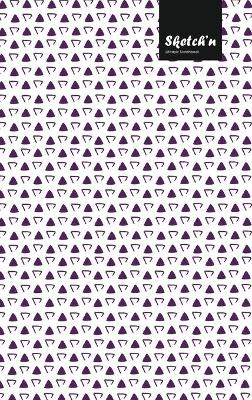 Book cover for Sketch'n Lifestyle Sketchbook, (Traingle Dots Pattern Print), 6 x 9 Inches, 102 Sheets (Purple)