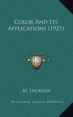 Book cover for Color and Its Applications (1921)