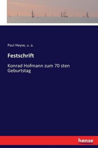 Cover of Festschrift